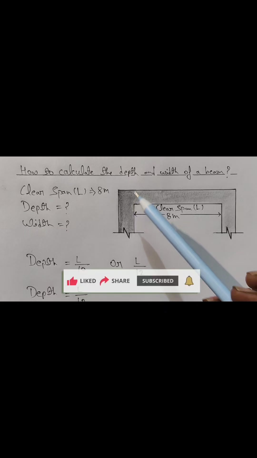 How to calculate the depth and width... - Civil Engineers 07 | Facebook