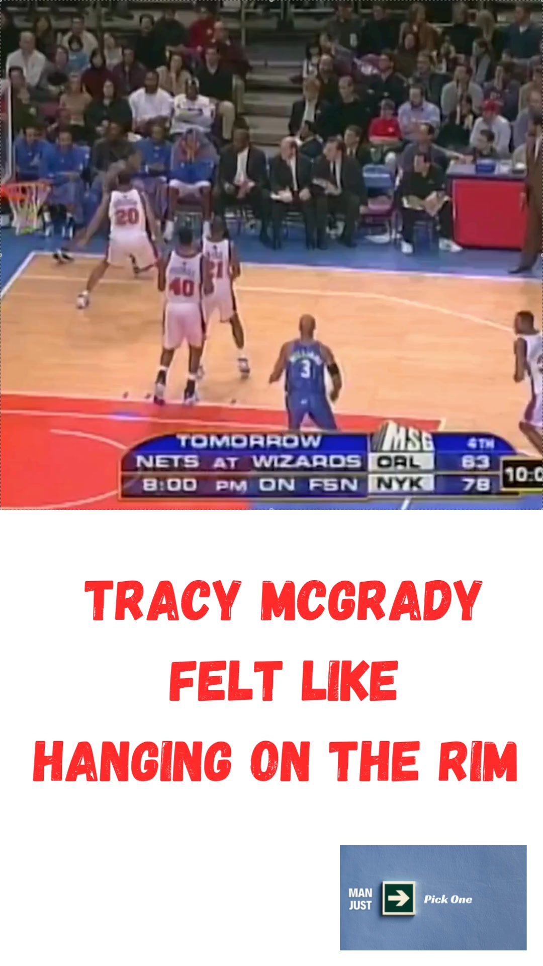 Tracy McGrady Hanging On The Rims In Madison Square Garden # ...