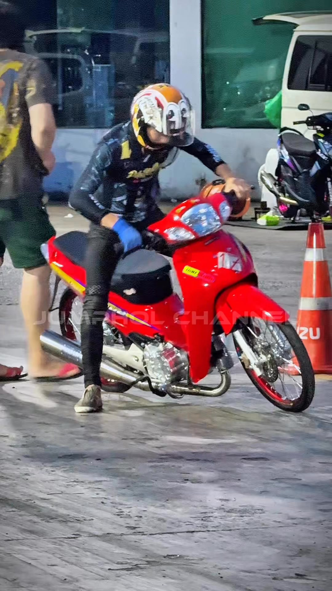 9 seconds Honda Wave from ⛑️Bom Rangsit, distance 402 meters by Jockey ...