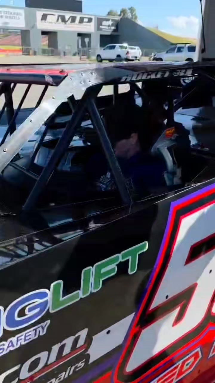 All smiles... Cos it's race week! Swapping out the Late Model for the ...