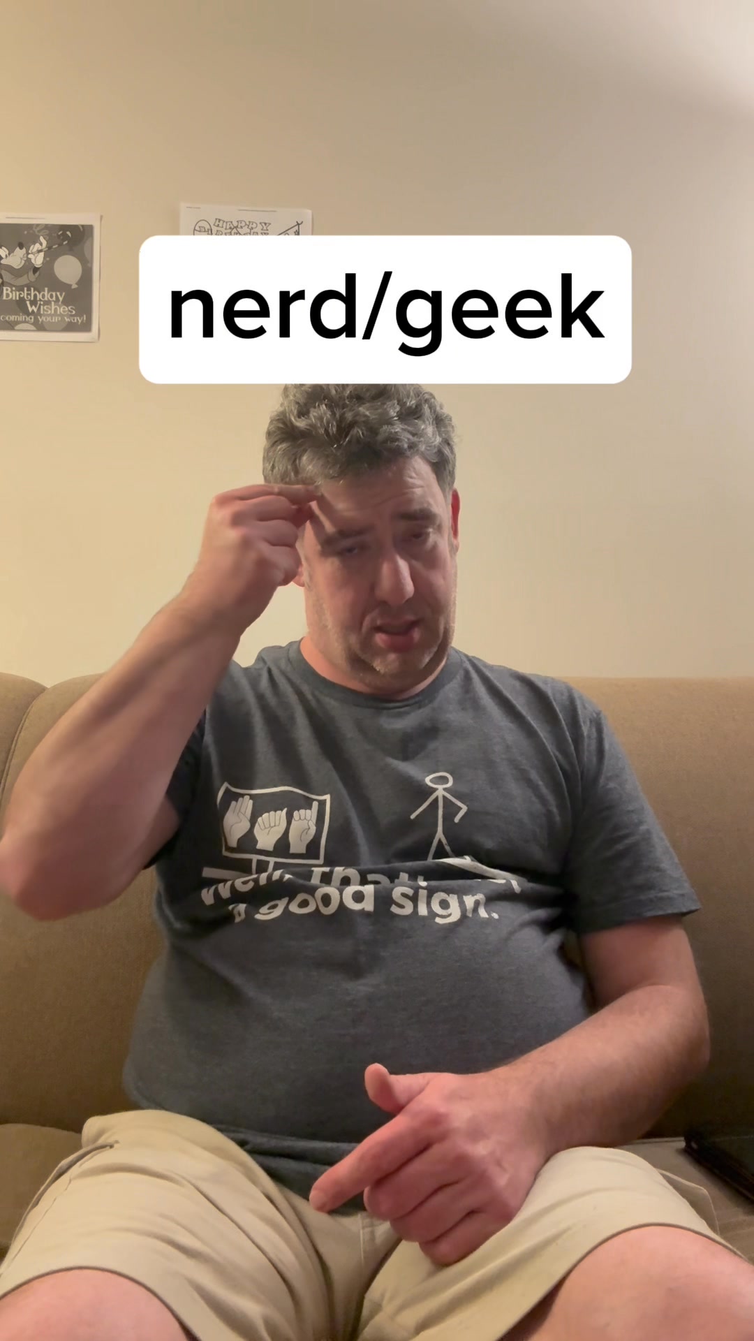 ASL sign for nerd/geek / Learn ASL Note: I rather that sign for nerd ...