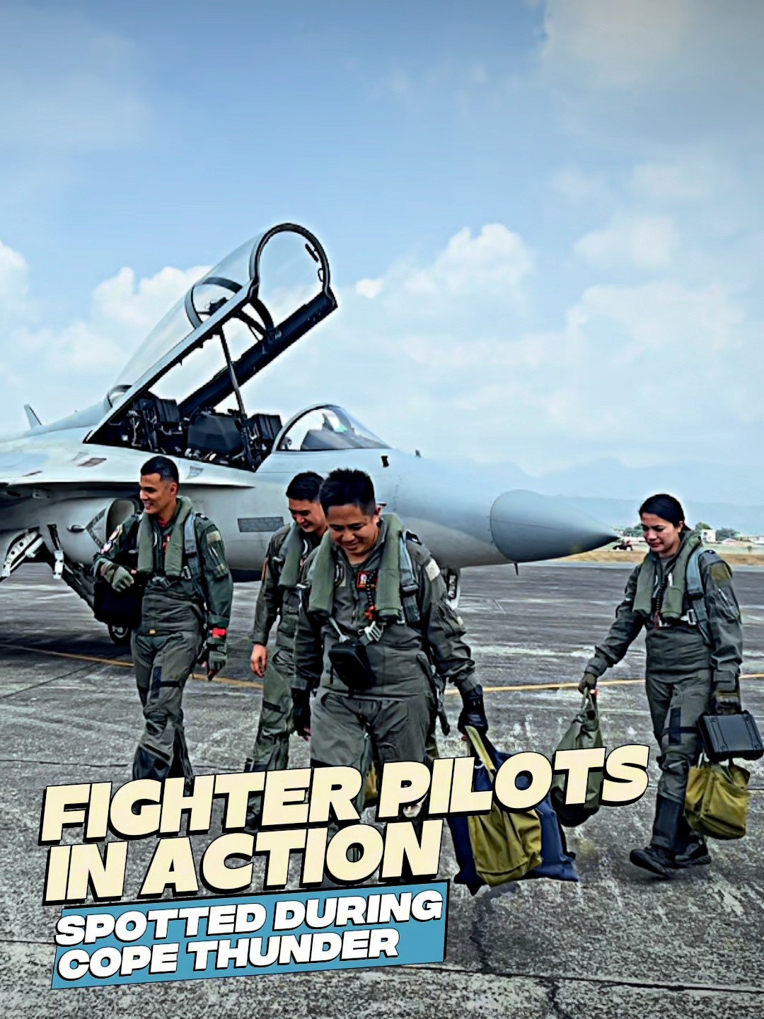 Eyes on the Sky. 🎯 Fighter Pilots in action during Cope Thunder ...