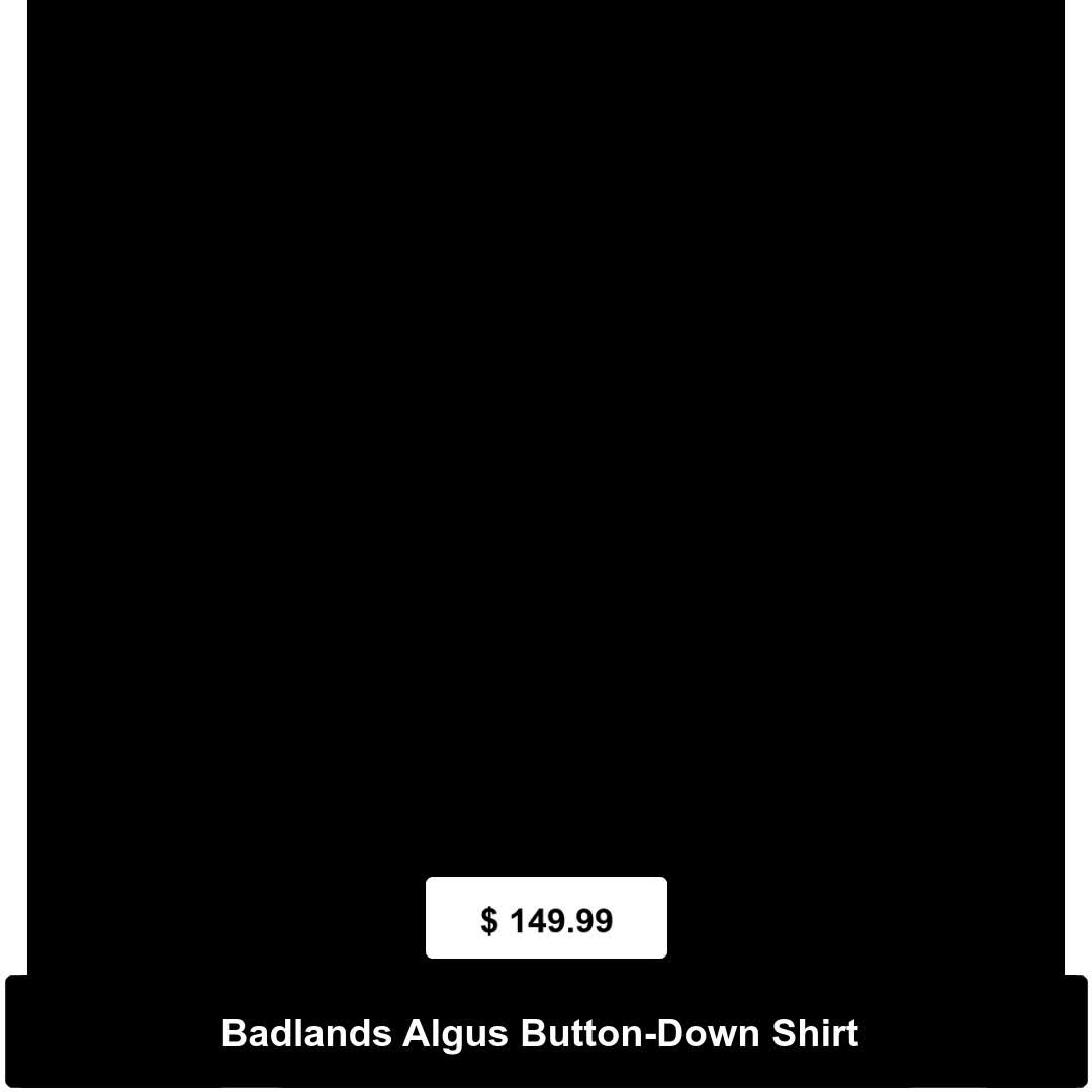 Badlands Algus Button Down Shirt - UPF 50 Sun Protection, CoolTouch Fabric, Vented Mesh Back, Lightweight Outdoor Shirt
