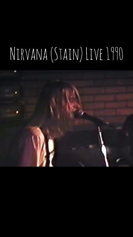 Nirvana (Stain) Live 1990 . . #rock #fyp #nirvana | Seattle Sound 90's