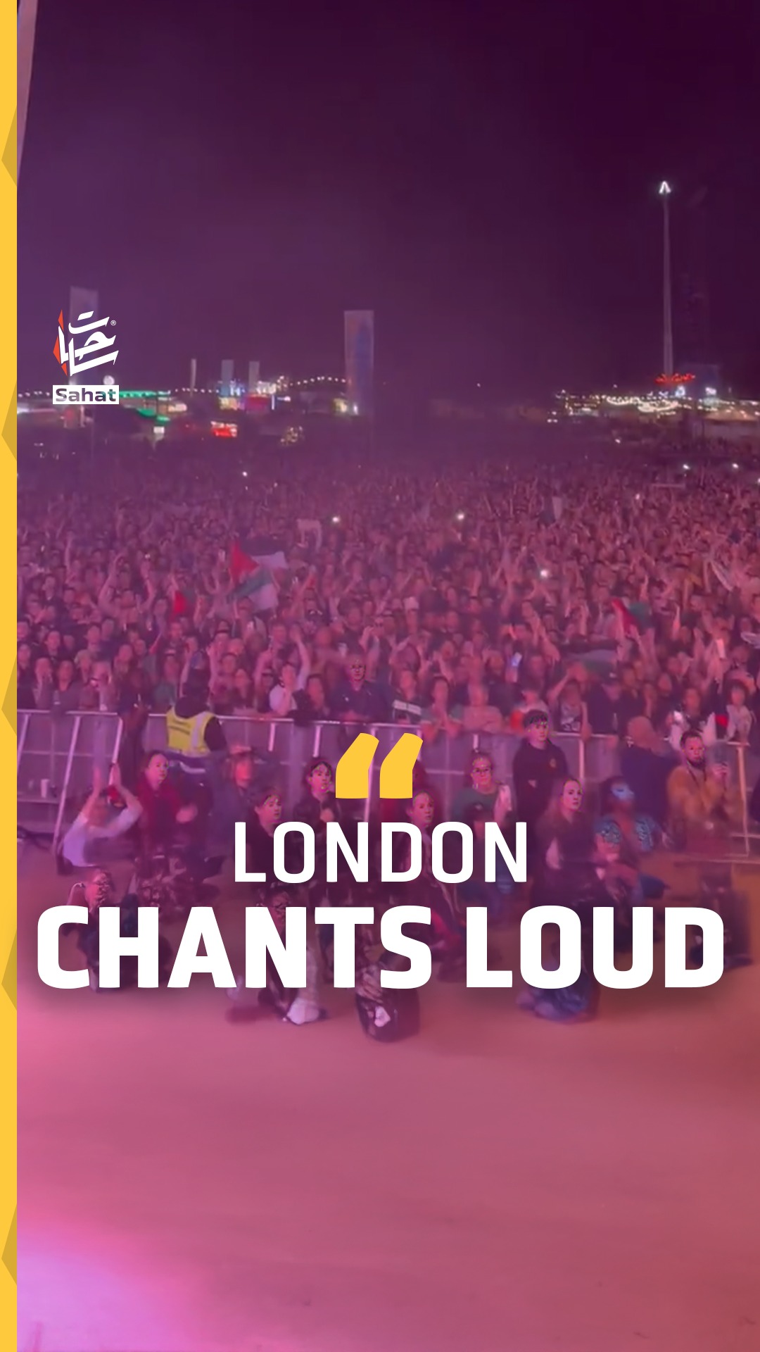 Crowds in London erupted in chants of “Free, Free Palestine” during a ...