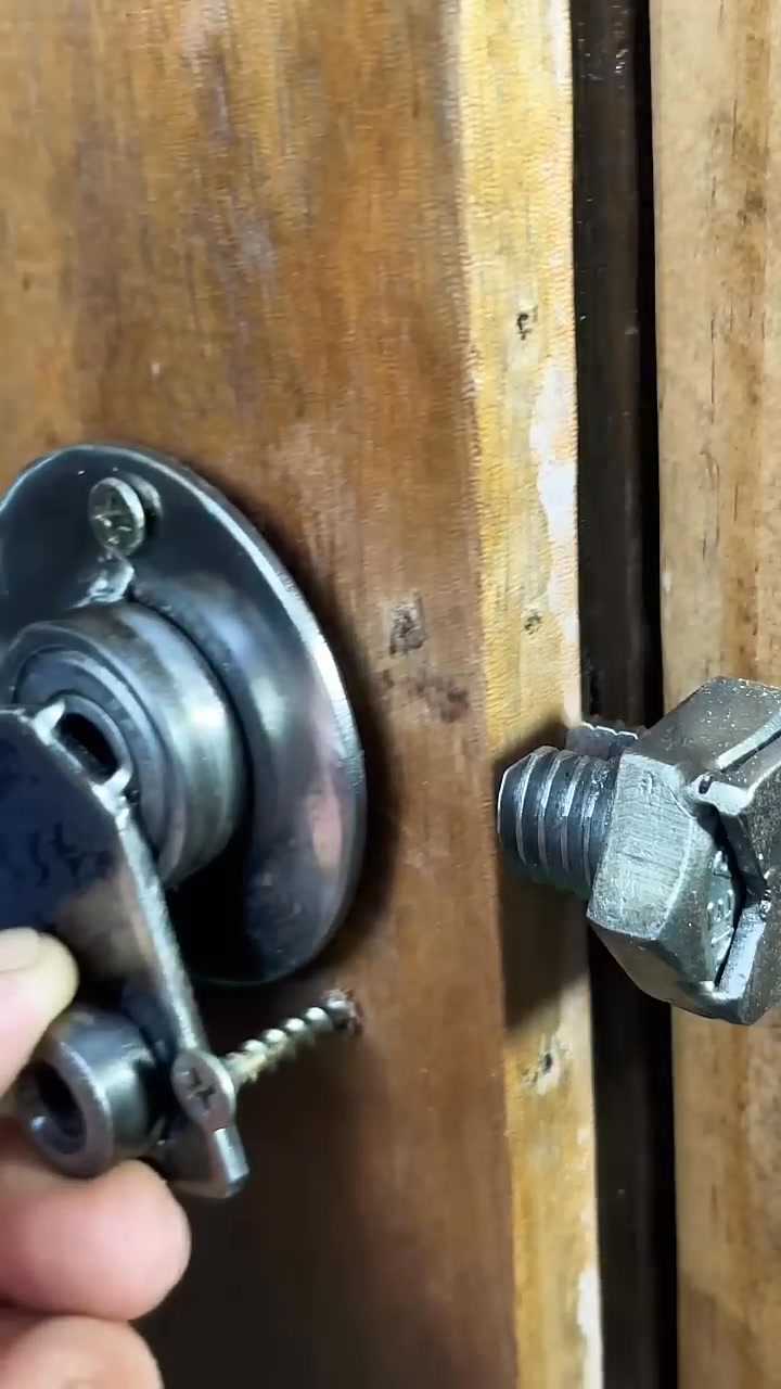 Simple idea with making useful door latch lock !!! . . . #woodworking # ...