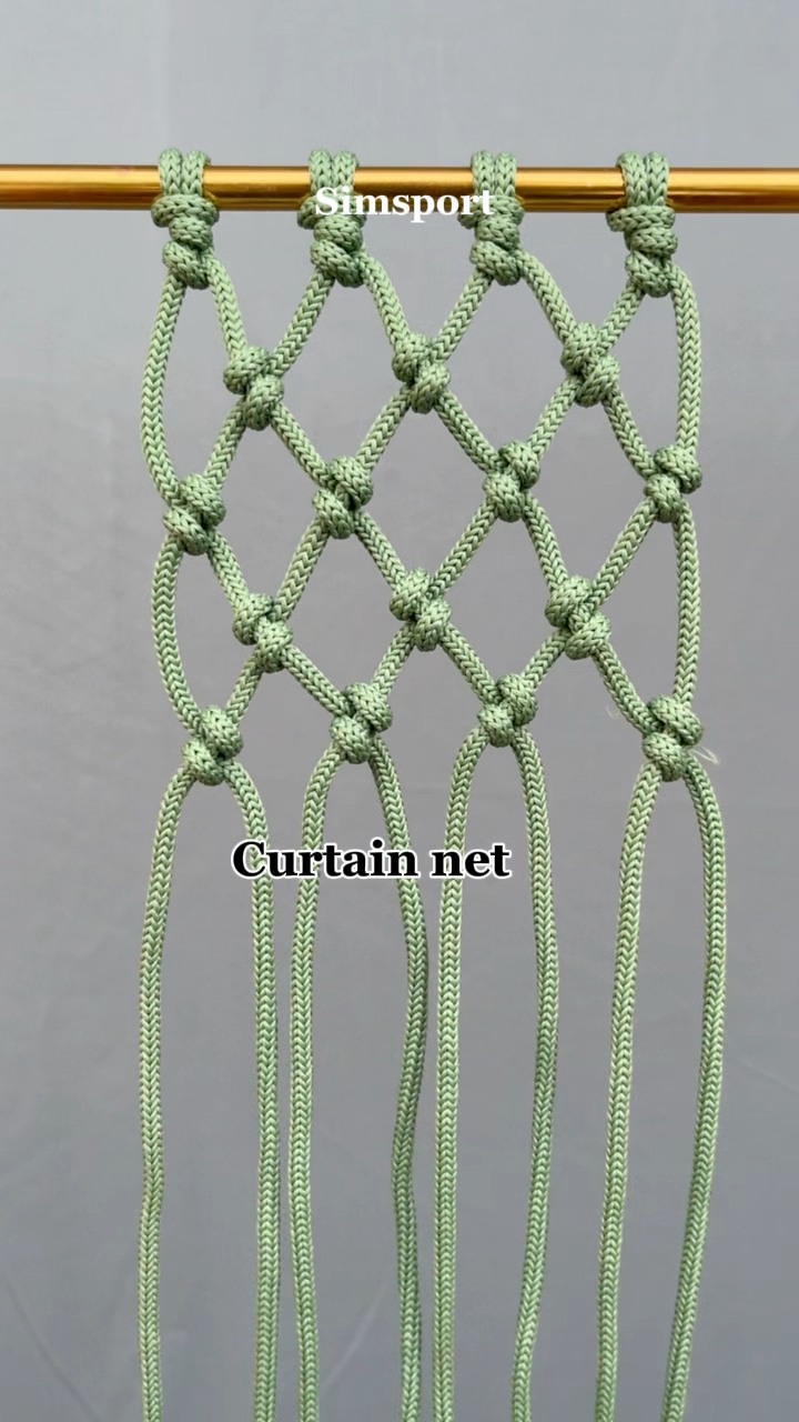 how to make a net for curtains #knot #net | Nandang Safaat | Facebook