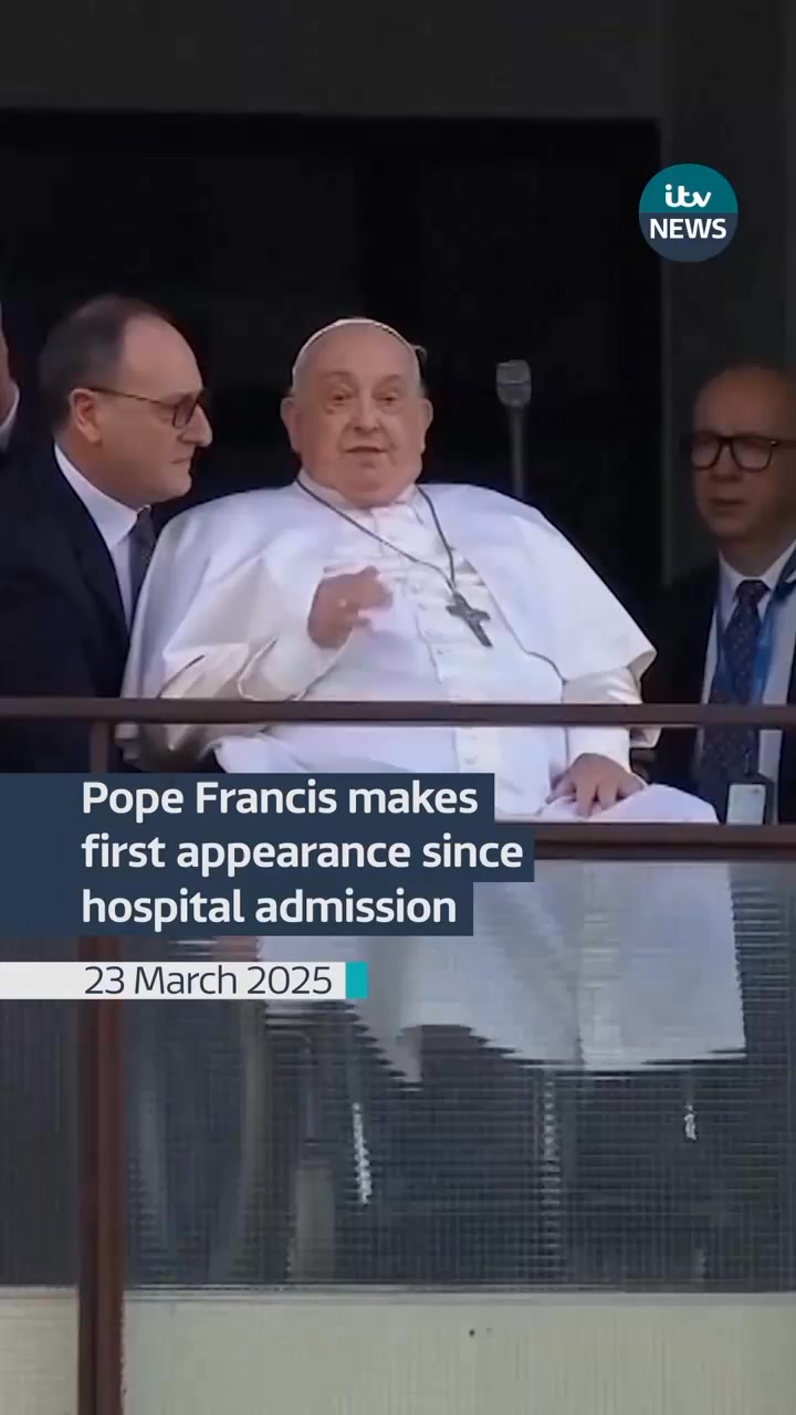 BREAKING: Pope Francis made his first public appearance in over a month ...
