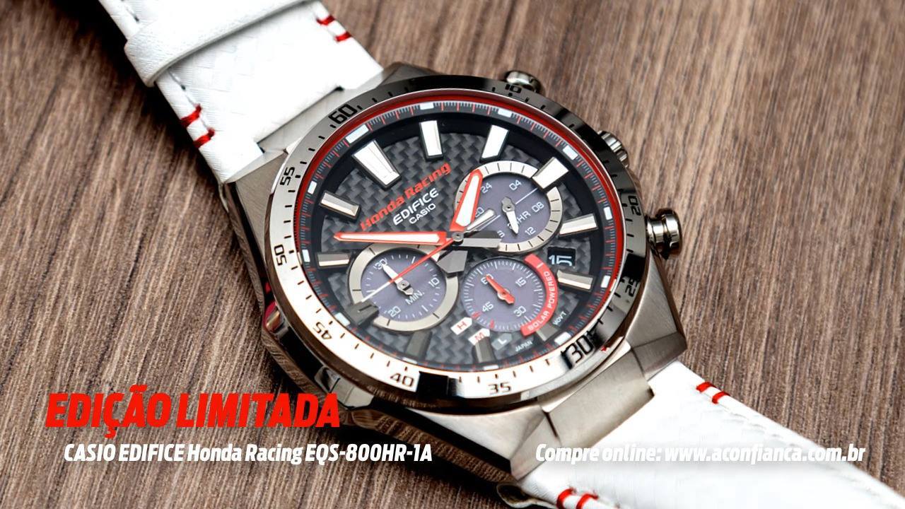 🏆 O exclusivo Casio Edifice Honda Racing chegou na A Confiança