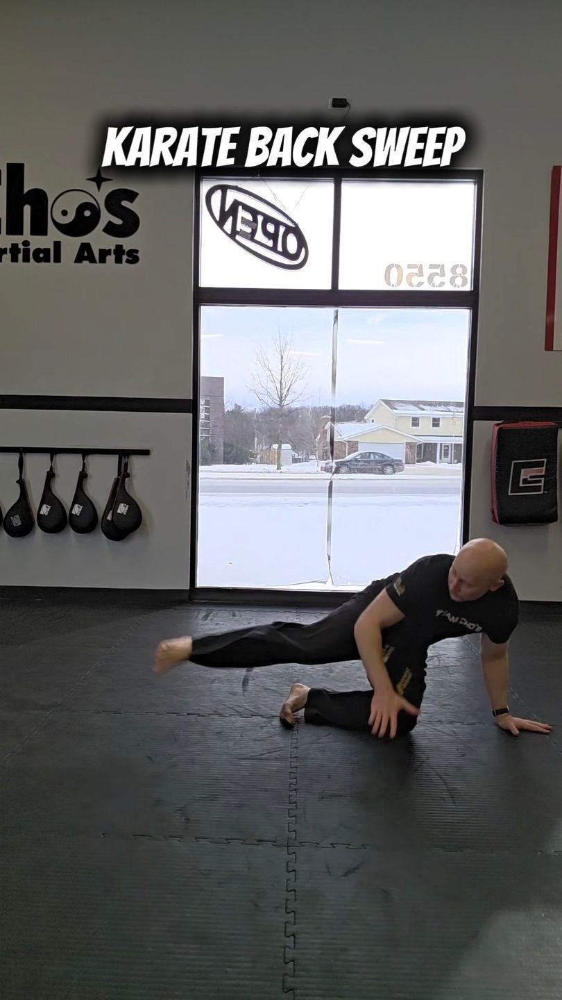 Karate Back Sweep . #martialarts #trending #karate #Tutorial | Nate ...