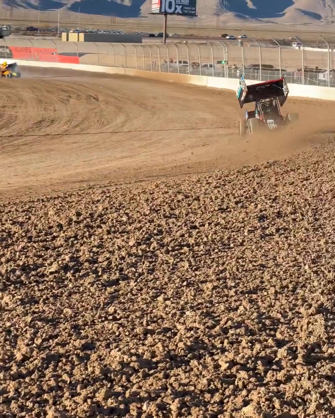 Tanner Thorson Racing kicking up dirt at the Las Vegas Motor Speedway ...