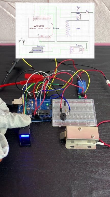 Arduino Tutorial : Solenoid Door Lock control using AS608 Fingerprint # ...