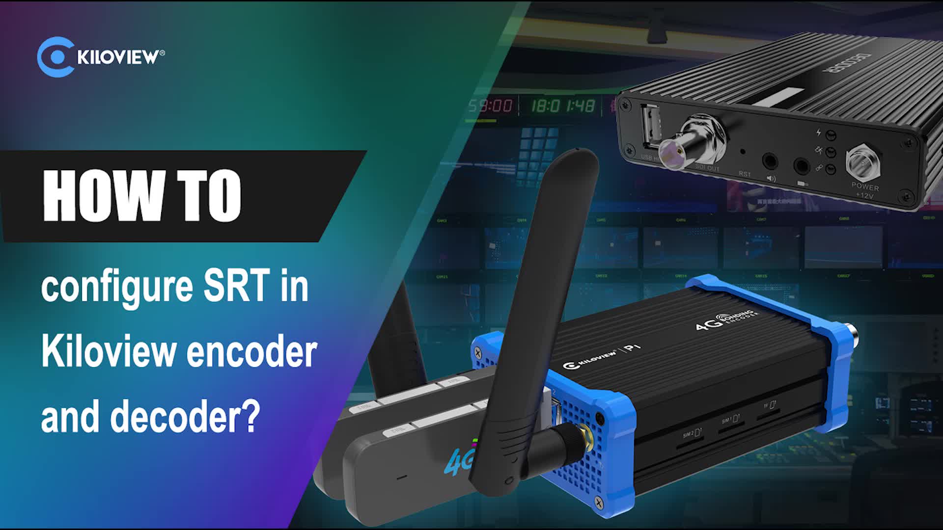 How to configure SRT in Kiloview encoder and decoder? Here we take P2 ...