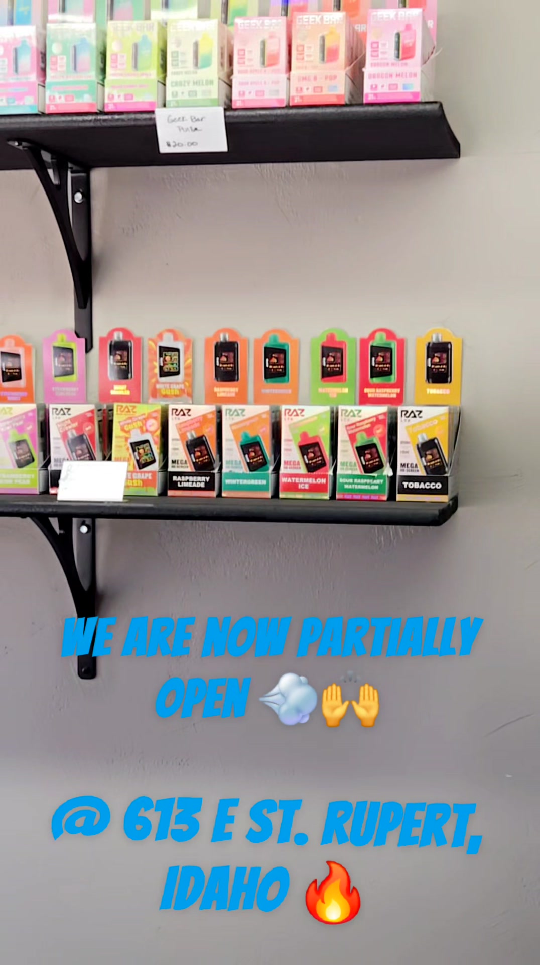 products offered by melody smoke and vape HIGHWAY VAPES NOW OPEN! LOCATED NEXT TO THE BAR. | Melody Bar Flavour:Fizzy Blue Slush joint tubes bulk Vuse Vibe Battery: Adult