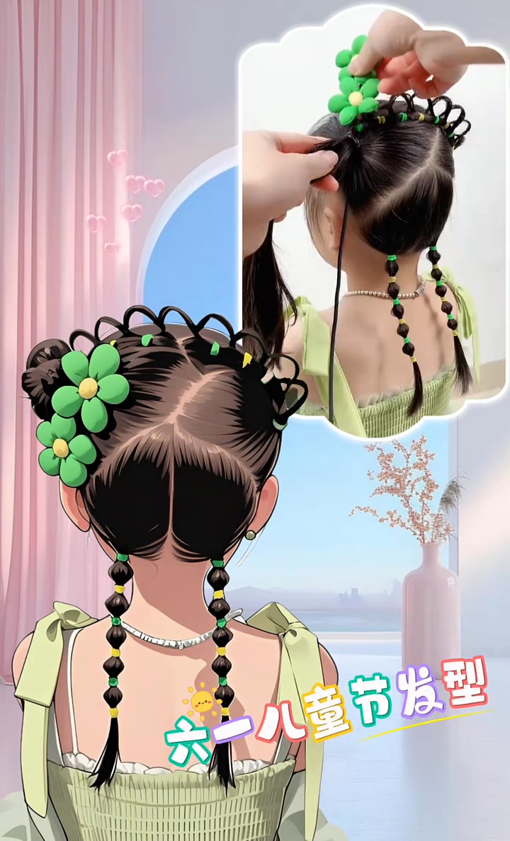#扎發教程 #編發教程 #兒童編發 #簡單好看的發型 | 日常兒童編發 | Facebook