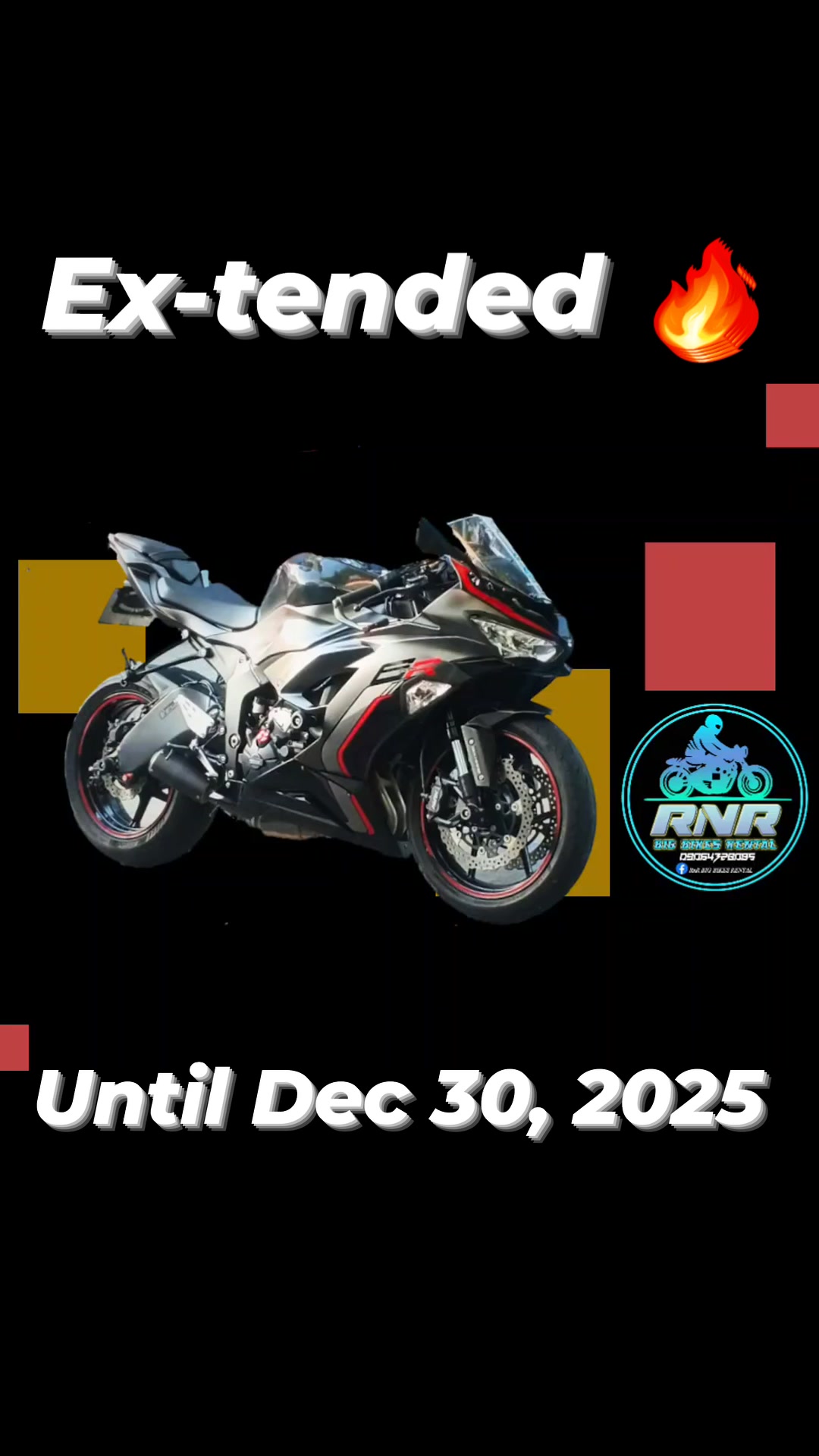 30% Discount for Kawasaki Zx6r when you book from December 15-30