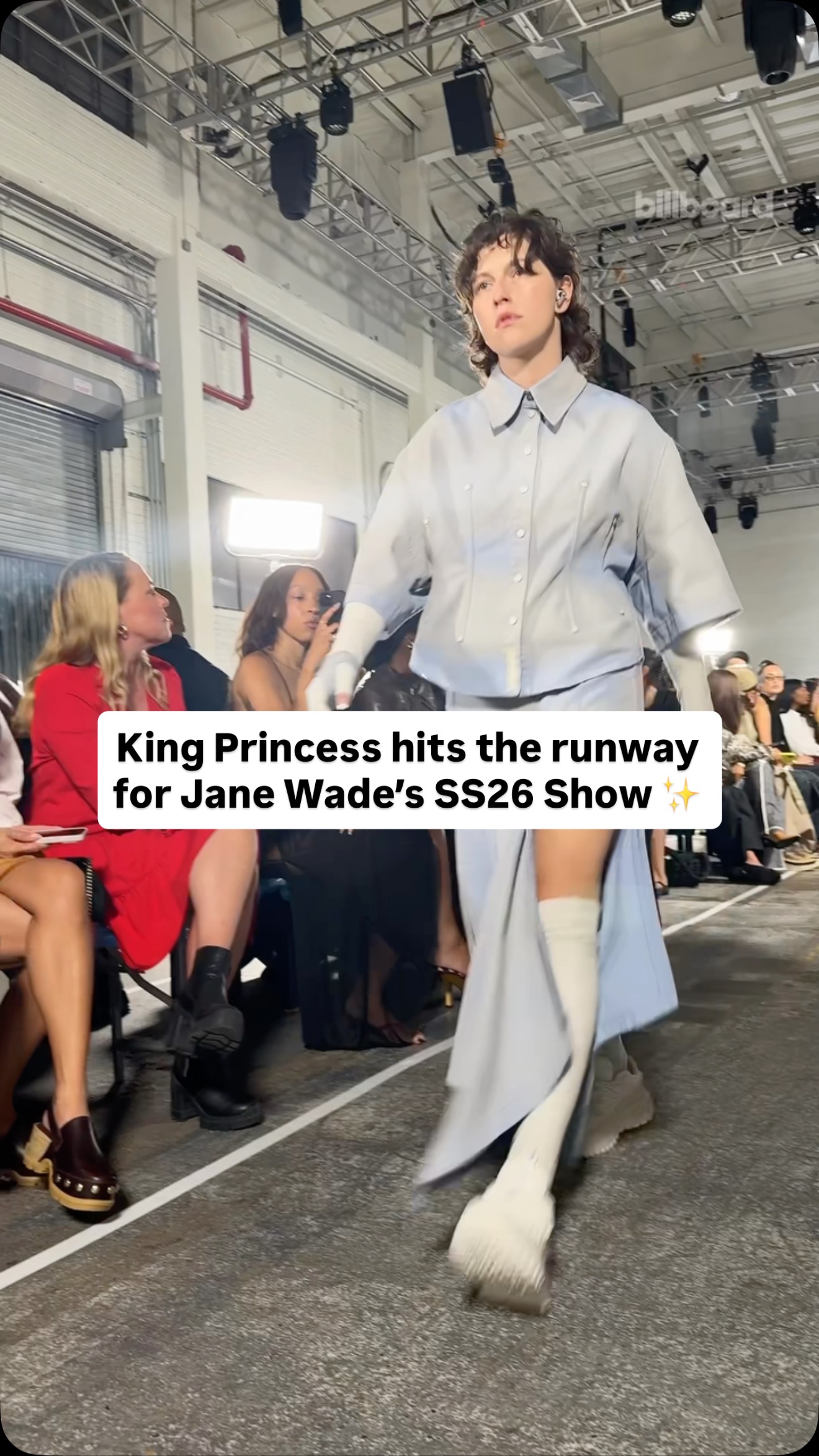 King Princess walked in Jane Wade’s Spring/Summer 2026 runway show “The ...