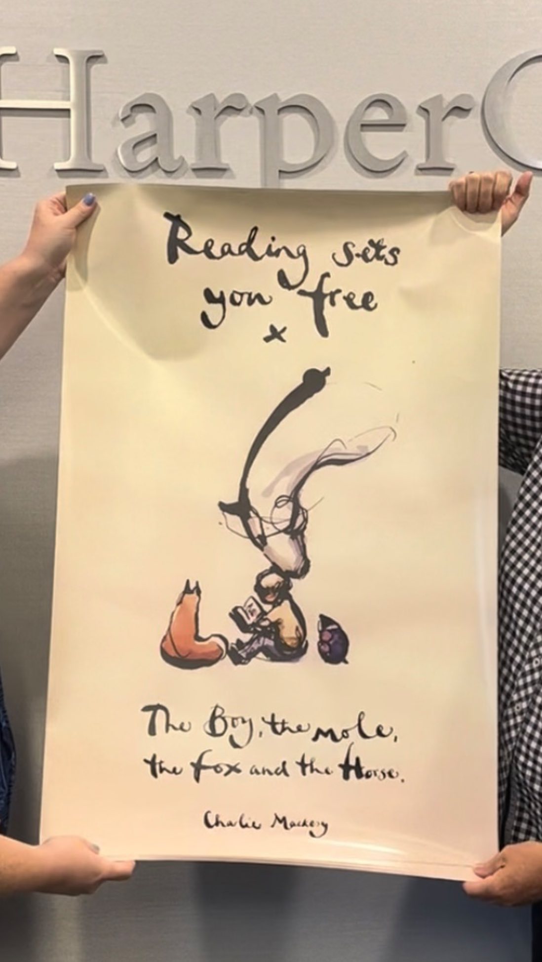 “Reading sets you free” The new Charlie Mackesy poster from ALA ...