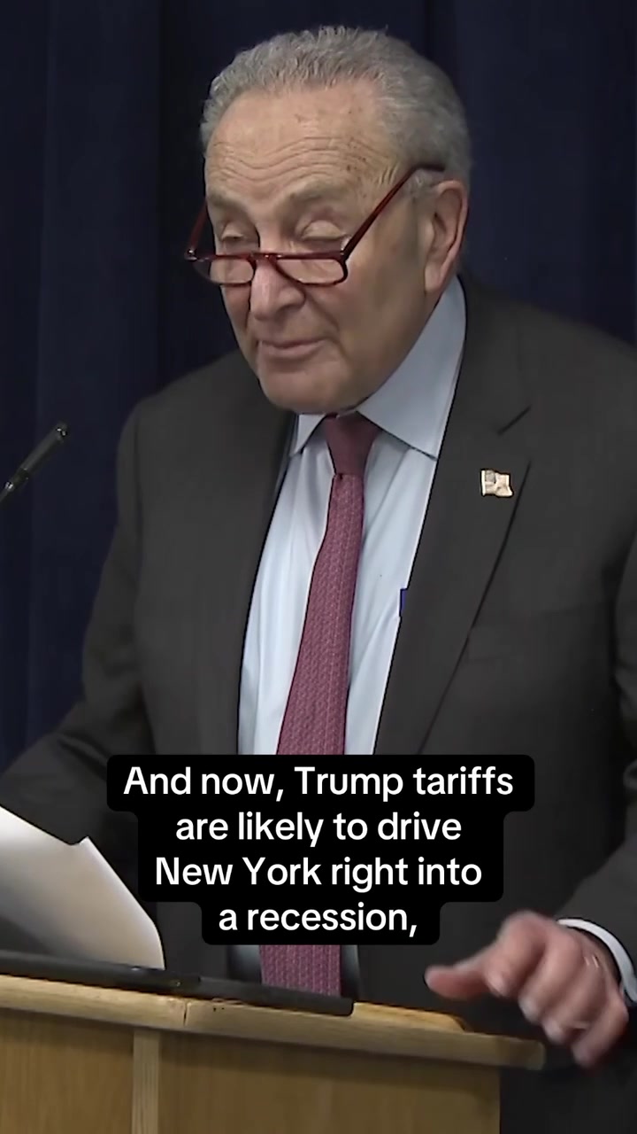 Sen. Chuck Schumer (D-NY) said Monday that President Trump's tariffs ...