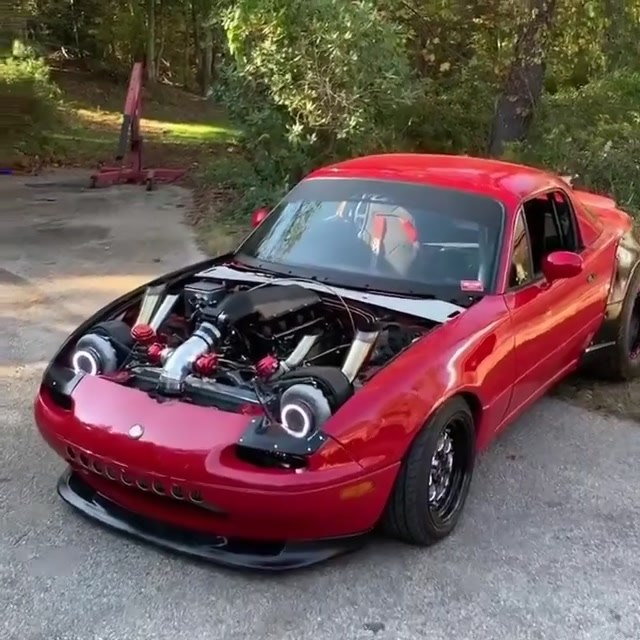 Had to share this badass video of @thatlsmiata Boosted LS Swapped Miata ...
