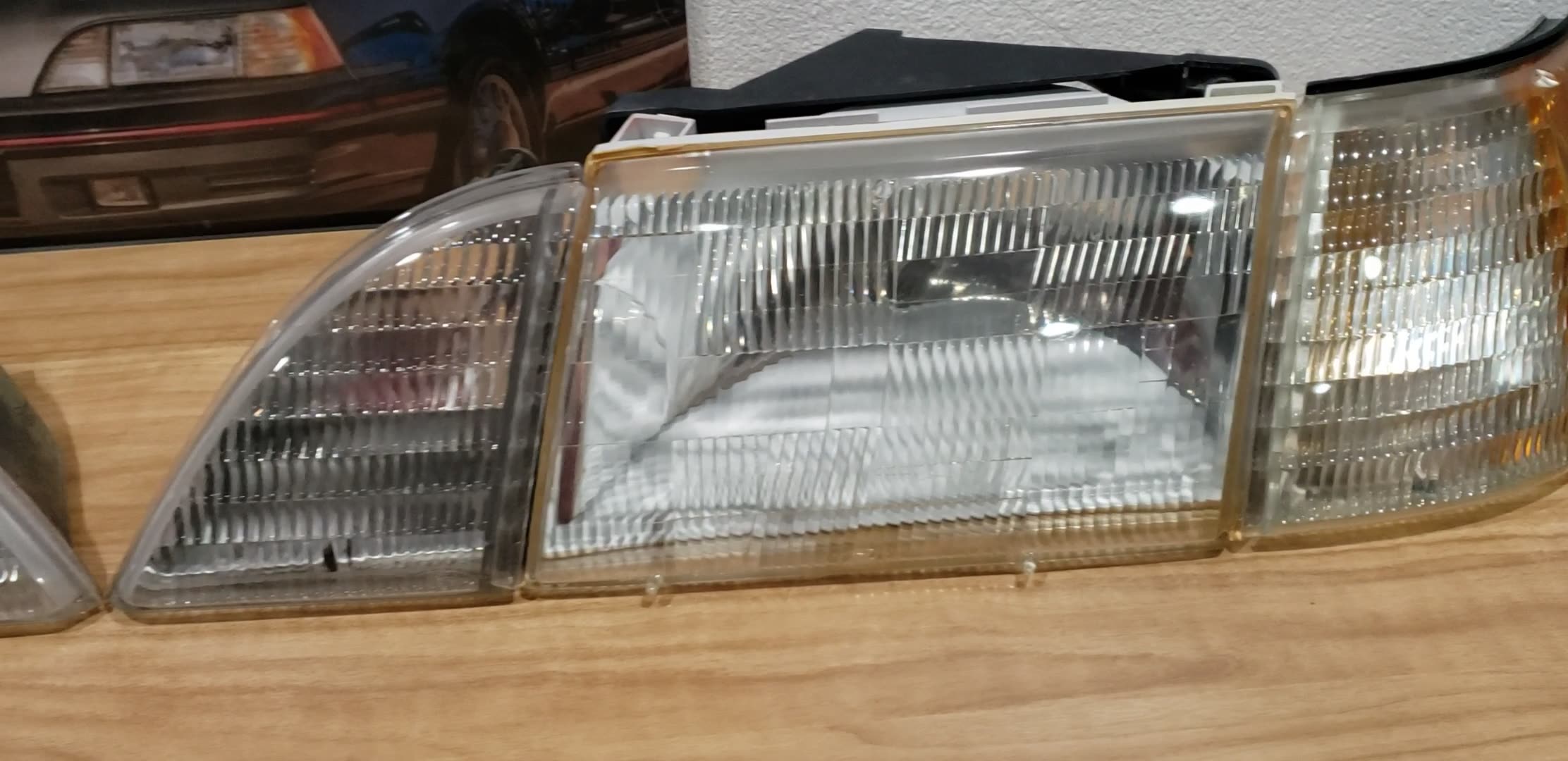 1996-97 Ford Thunderbird Mercury Cougar Driver Side Headlight Assembly Trq Hla78677