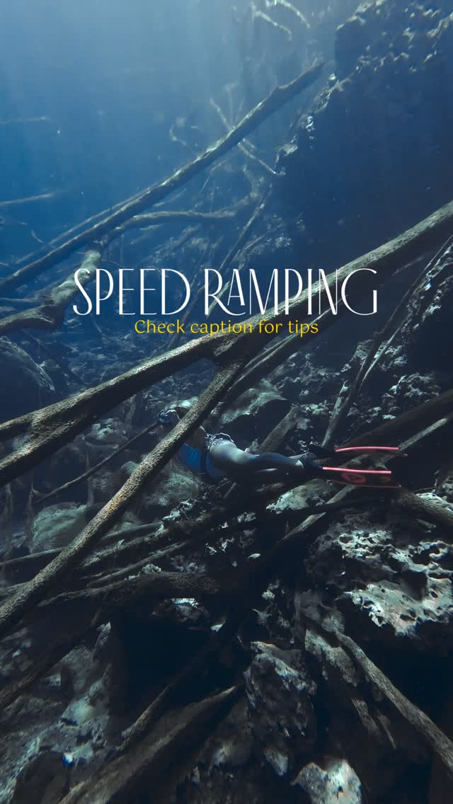 Here’s how to do Speed Ramping & posing in underwater video to Make ...