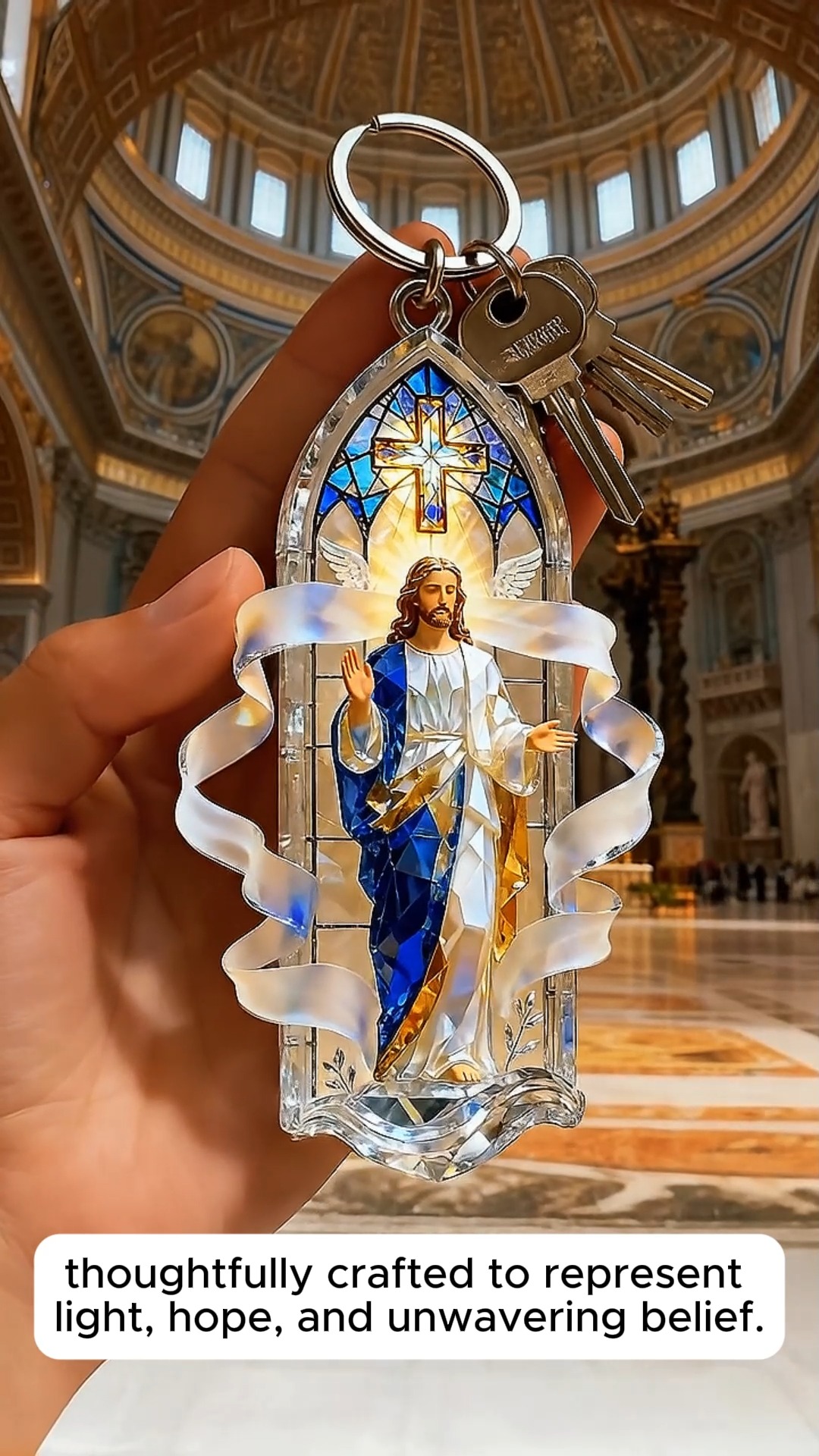 A symbol of belief and light! This Keychain makes a meaningful gift for ...