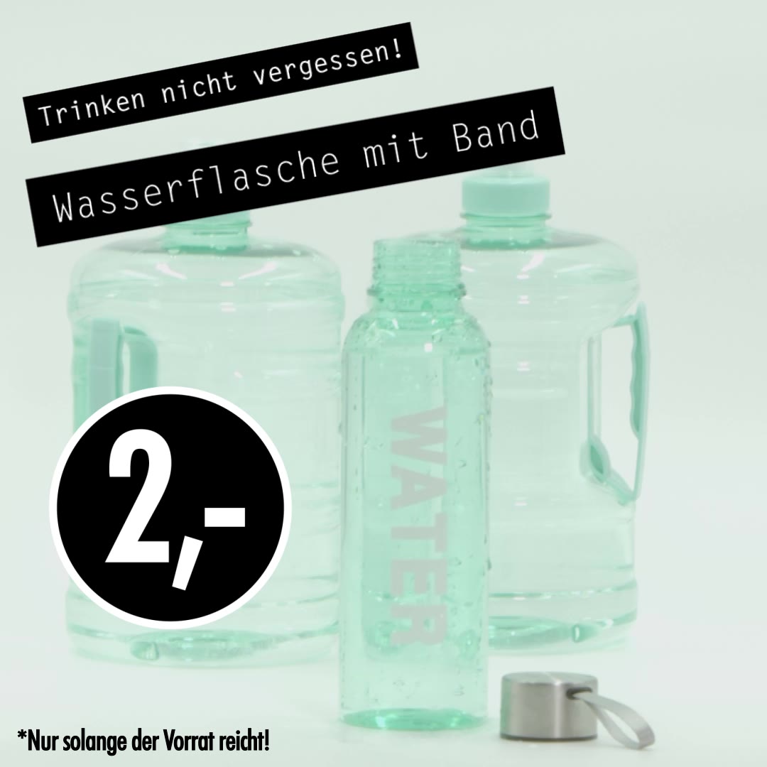 So chic war Trinken noch nie! Unsere geschmackvollen Flaschen erfrischen dich garantiert! 💧💪 , •, •, •, #wasser #aqua #hydriert #tedi #tedideutschland #alltagshelfer #trinken #trinkenhilft #wolfühlen