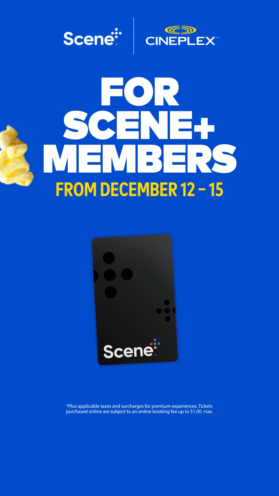 Scene+ Member Movie Days are back! Get $9.99 general admission movie ...