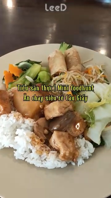 Tôi phi từ phố cổ lên tận Cầu Giấy để ăn buffet chay 35k và 39k 🥹 #LeeD ...