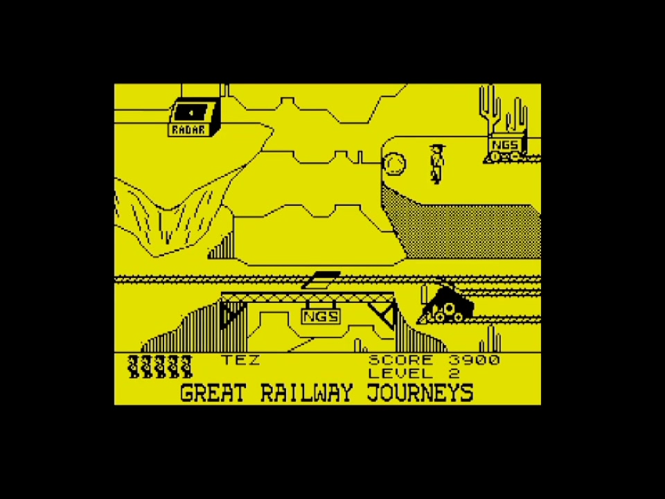 What is the player controlling in the 1983 Cliff Hanger arcade game?