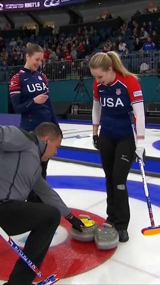 One of the Rarest Curling Moments Ever Caught on Ice 😳🥌 #Wintersports # ...
