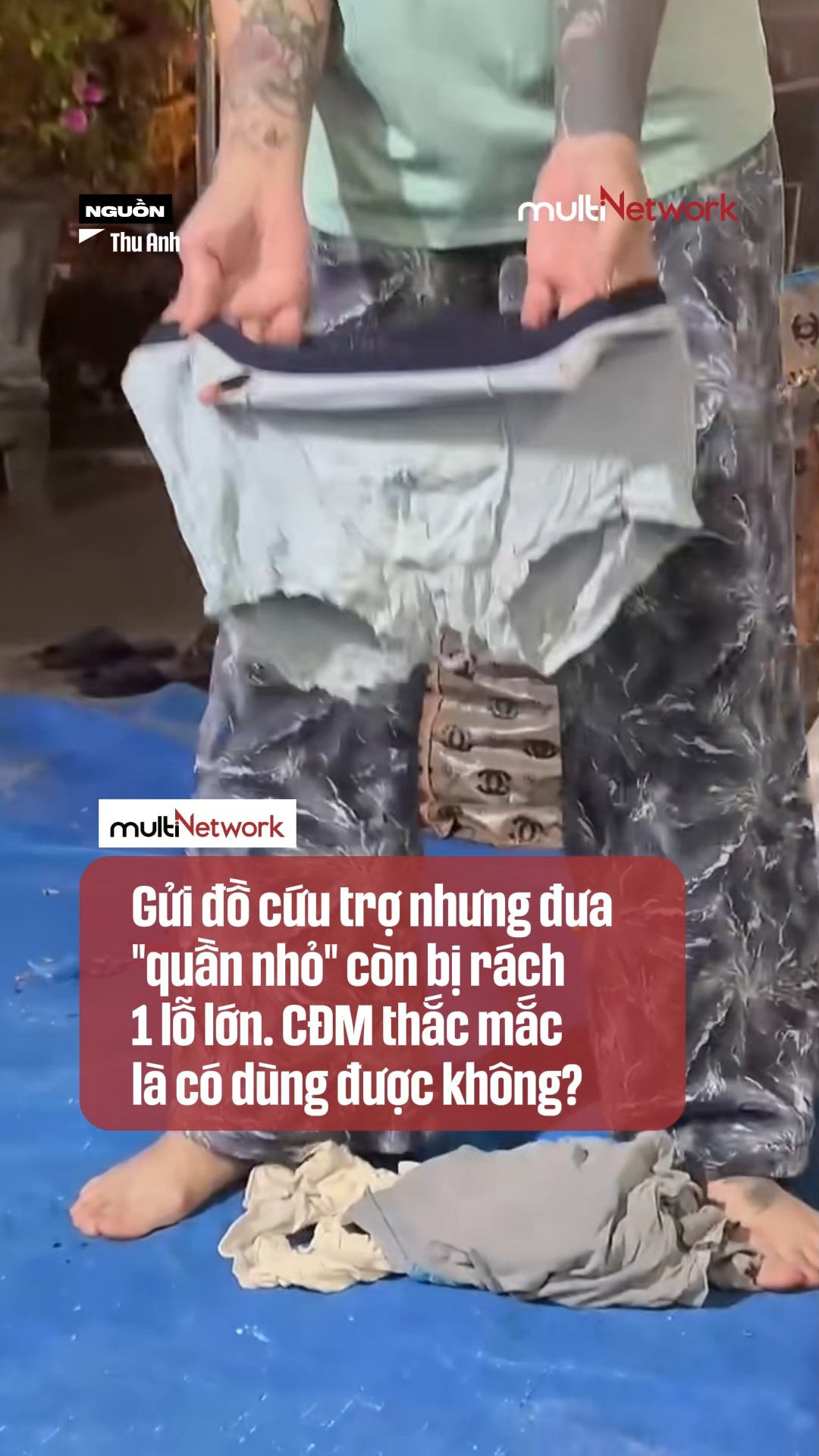 Gửi đồ cứu trợ nhưng đưa 
