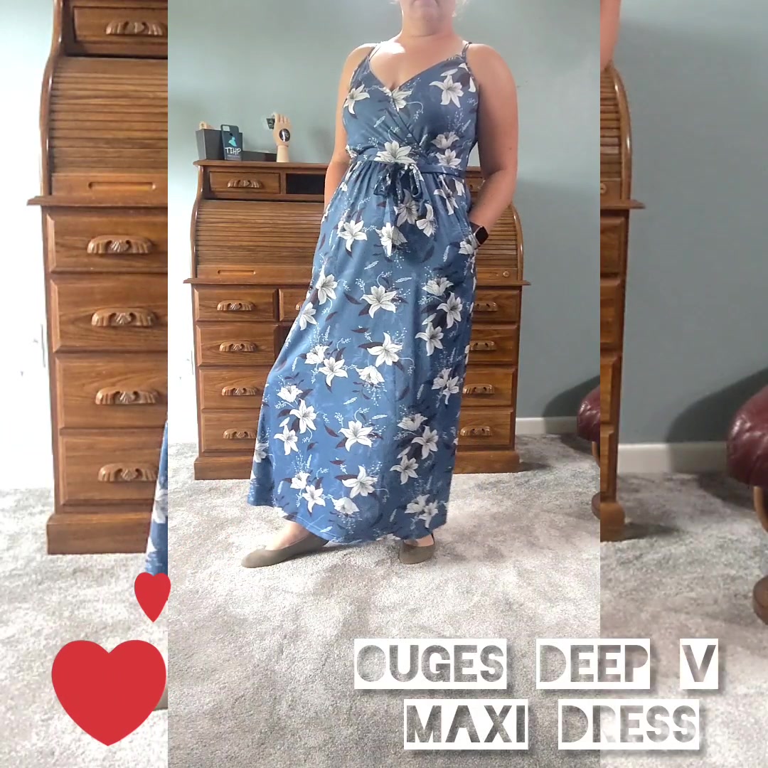 serra ladies cozy lounge dress 🎉TiHP of the Day: Ouges V Neck Maxi Dress, Last summer dress, I promise! We are still barely holding on to the nice weather here in the PNW so before I fully dive into things, I wanted to share a 2025年中大促20%