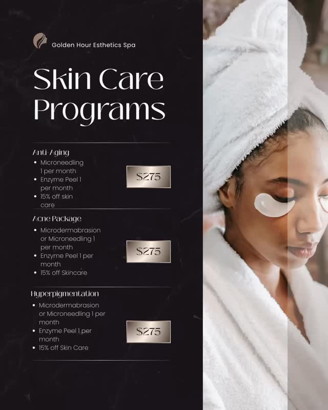 Curated visual reference: Visual Reference: Skin Care Programs For 2026 Each Program Includes Complimentary Skin