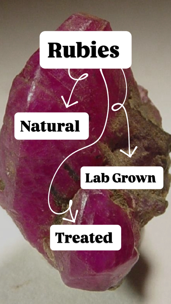 The difference between treated, natural, and lab grown rubies #jewelry ...