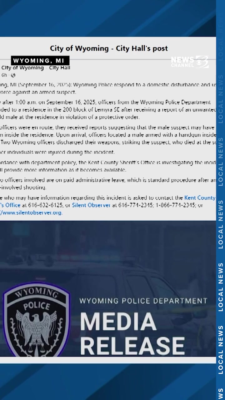 Wyoming police said two officers shot and killed a 31-year-old man ...