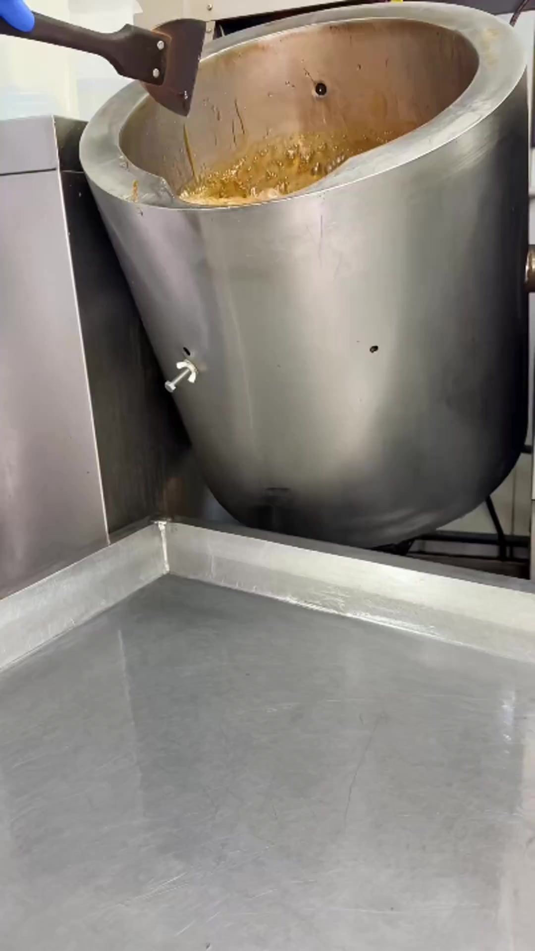 Watching this caramel go from boiling liquid to perfectly wrapped candy ...
