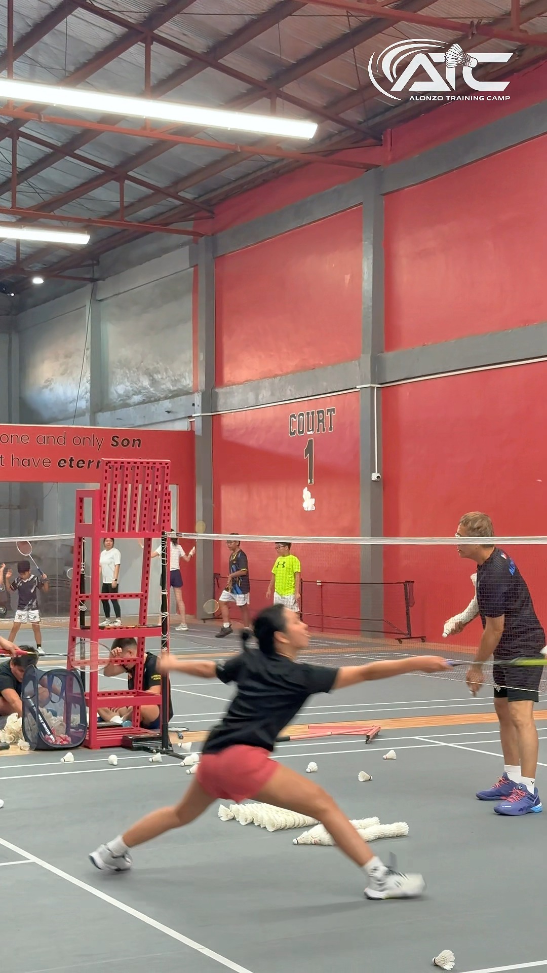 1st session done 🏸 #Badminton #ATC #BadmintonTraining | Alonzo Training ...