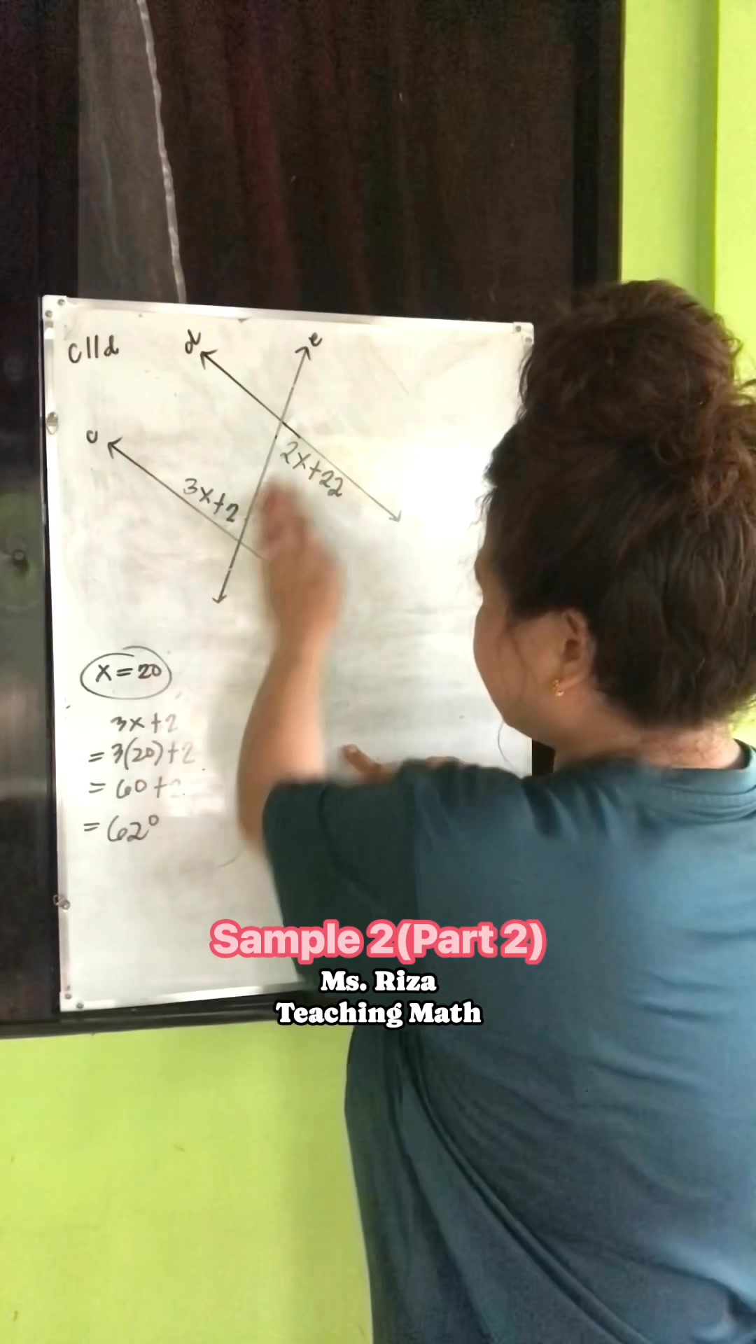 Sample 2(Part2).Parallel lines cut by a transversal. # ...