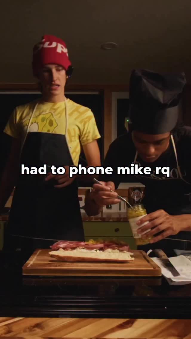 always check in with Mike before assembling the sandwich 🥪💯 ...