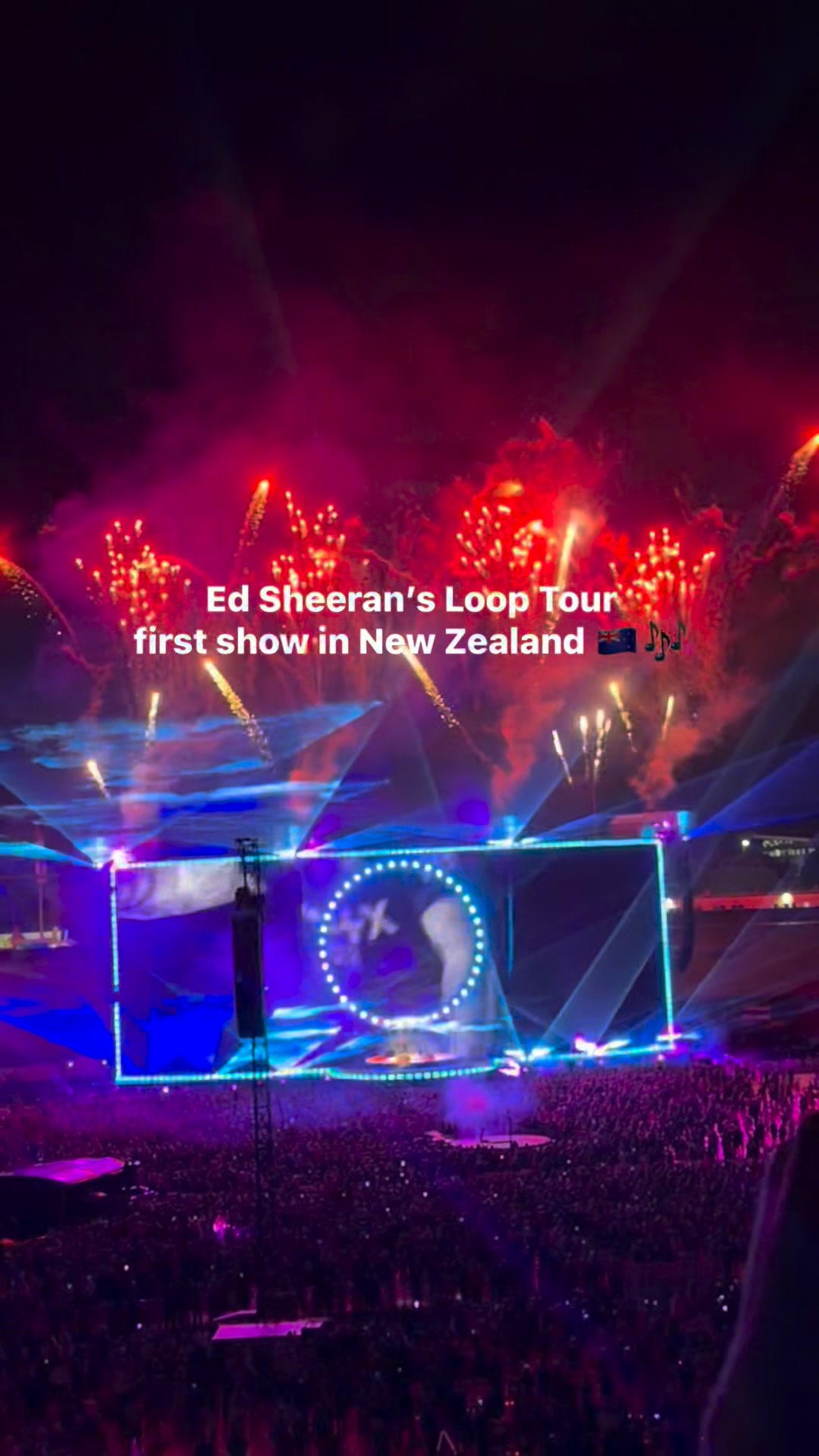 Ed Sheeran’s Loop Tour — first show in New Zealand 🇳🇿🎶 #edsheeran # ...