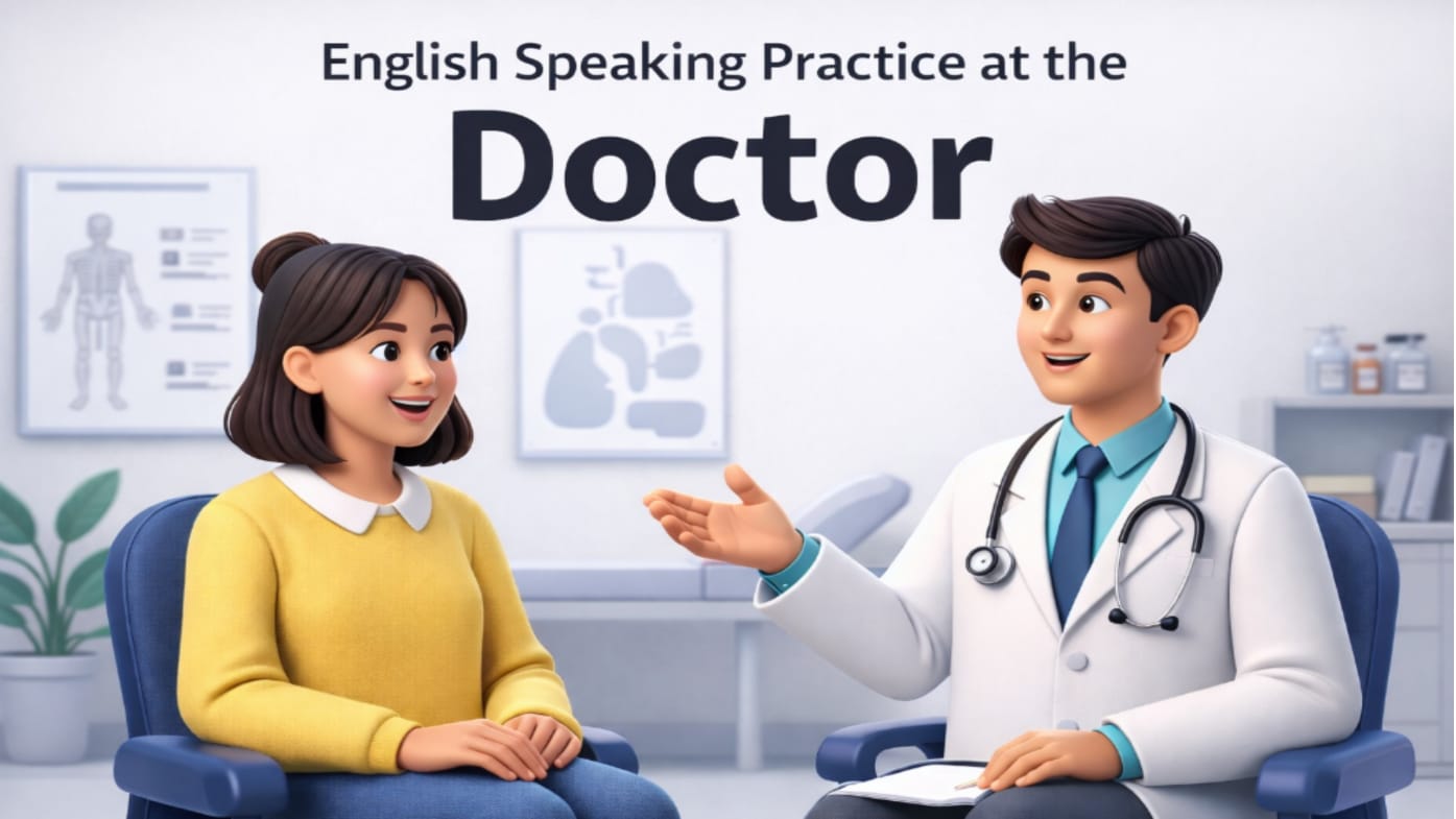 English Conversation at the Doctor | Patient-Doctor Conversation ...
