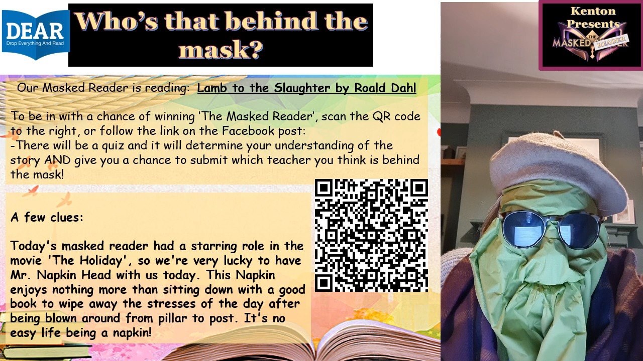 The Masked Reader: Episode 4 😎 Please click this link to get involved ...
