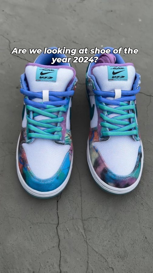 The heat-activated upper on the Civilist x Nike SB Dunk Low