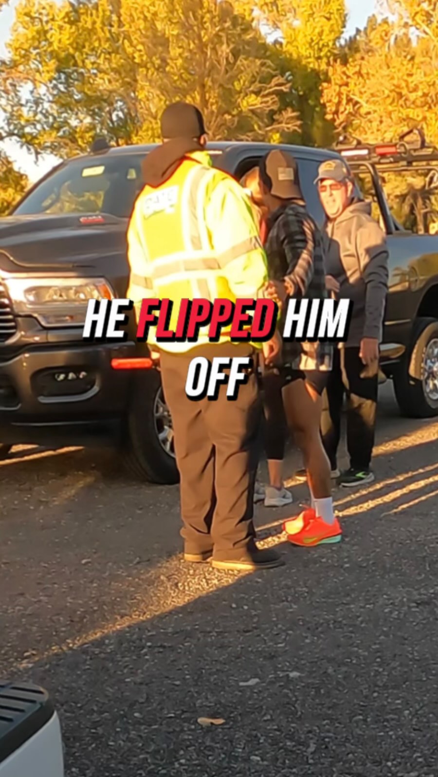 Old man flipped him off for doing his job… Guy was doing his job ...