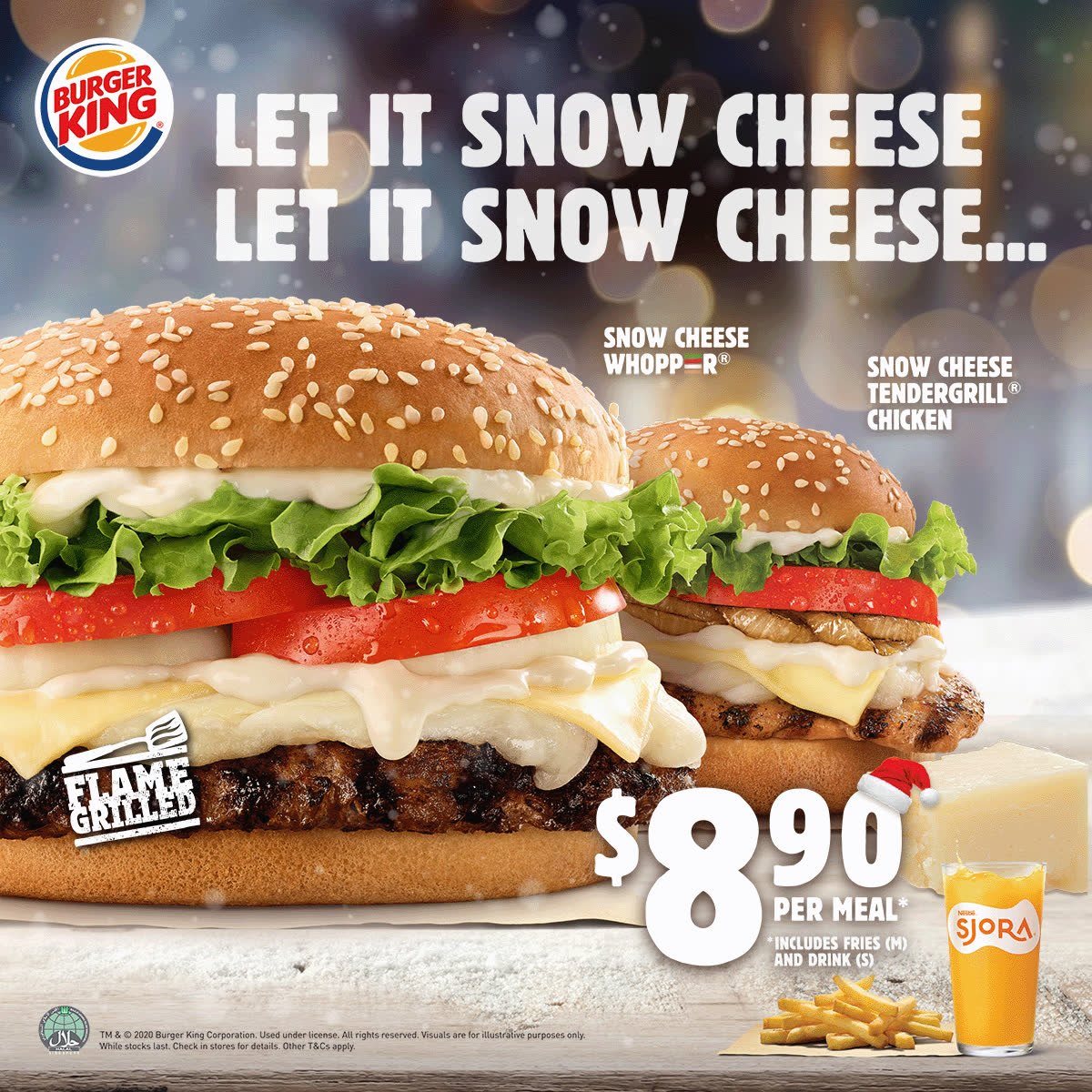 Burger King Singapore Snowing Cheese With Bk S Snow Cheese Burgers Facebook