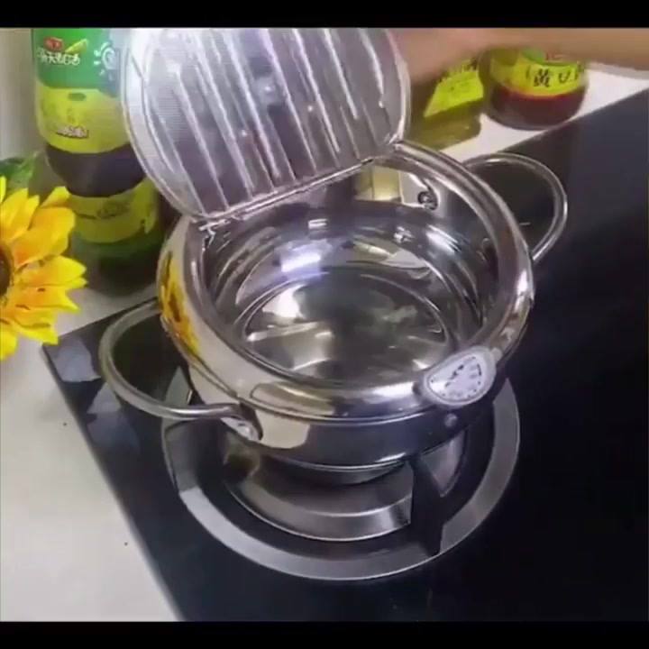 ANTIADHESIVE FRYING POT AND FREE SHIPPING 🍟💝Summer non-stick pot is a must-have for the kitchen in 2020. 👑 A professional quality feel despite a low price offering customers the best shopping