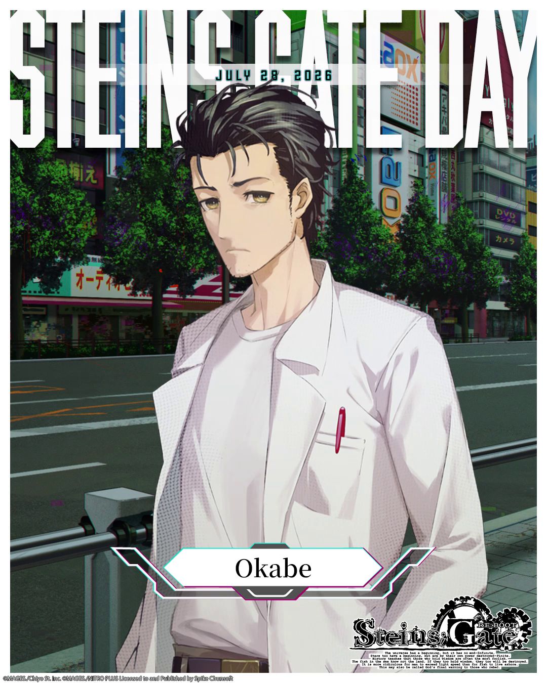 The iconic time-travel story returns! 🧪⏳ STEINS;GATE RE:BOOT