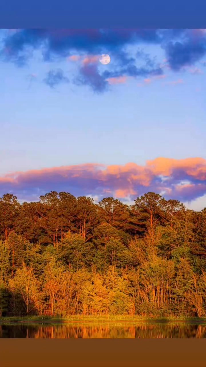 Spectacular sunset tonight with the almost full moon!! Pick out the ...